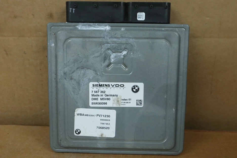 2006 2007 BMW 323i 328i Engine Computer Control Module ECM ECU OEM 7567362 - Image 1 of 4