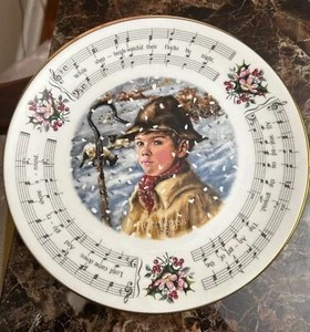 Royal Doulton Christmas Carols While Shepherds Watched Christmas Plate 1984 Vtg - Picture 1 of 2