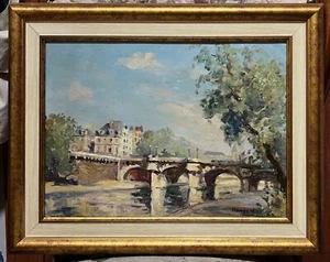 Albert Marquet (1875–1947) Signed Oil Painting Bridge Paris Seine Impressionist - Picture 1 of 8