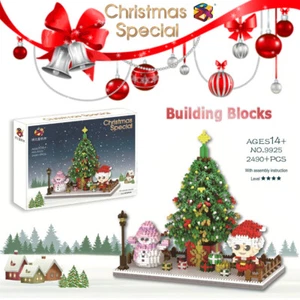 2490 piezas Bloques de construcción de árbol de Navidad ladrillo niño juguete educativo modelo regalo de Navidad - Imagen 1 de 9