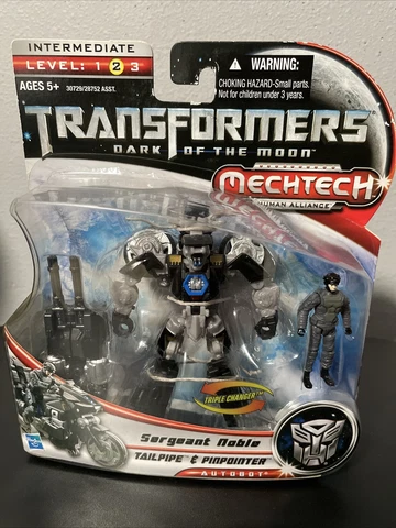 Transformers DOTM. Human Alliance Tailpipe & Pinpointer. 2010 Hasbro. Unopened Cover