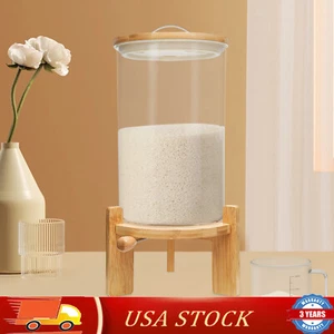 7.5L Rice Dispenser Airtight Storage Container Dry Food Storage W/ Cup Kitchen - Picture 1 of 10