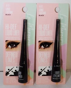 Delineador de ojos líquido Le Mercerie HI DEF 2 unidades líneas definidas duraderas NEGRO #513 - Imagen 1 de 2