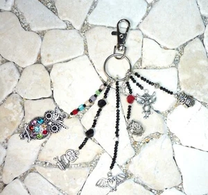 ★ DIY ★ Taschenanhänger ★ EULE ★ bunt & schwarz ★ - Picture 1 of 4