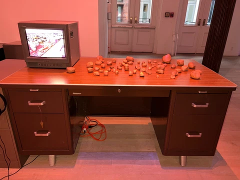vintage Statesman tanker desk, $250, PICKUP ONLY in TriBeCa after DEC. 5 Cover