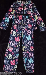 Joe Boxer Girl's Peace Pink Owl Black  2-pc Pajama/Sleepwear Set XSMALL  4/5  - Picture 1 of 3