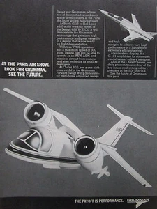 4/1981 PUB GRUMMAN AEROSPACE NASA AMES 698 DEMONSTRATOR V/STOL DARPA USAF AD - Picture 1 of 1