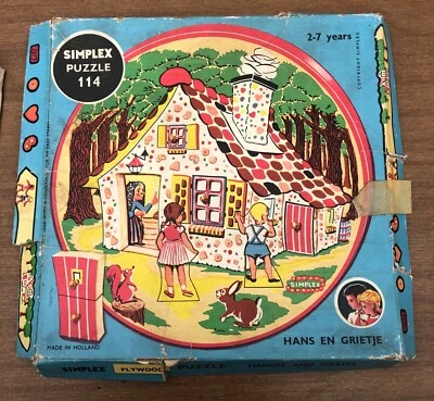 Rompecabezas de madera Holland para niños 13 piezasPintura no tóxica "SIMPLEX TOYS" muy limpia Foto 1 de 4