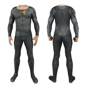 The Black Adam Jumpsuit Cosplay Bodysuit 3D Costume Halloween Party Adult kids - Picture 1 of 12