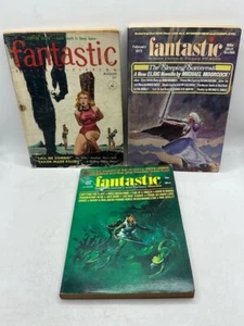 FANTASTIC STORIES Science Fiction & Fantasy Swords & Sorcery 1957, 1972, & 1975 - Picture 1 of 9