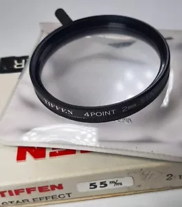 Tiffen 55mm Star 4 Star-4 4PT Effect Glass Lens Filter 55 mm Genuine E-55 - Picture 1 of 4