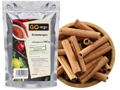 100g Zimt ganz Deko Zimt Stangen Gewürz ohne Zusätze - Bild 1 von 3