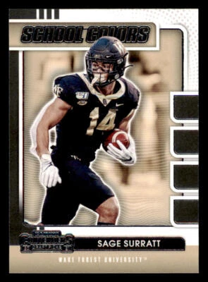 2021 Panini Contenders Draft Picks School Colors #37 Sage Surratt (ref 232361) - Image 1 of 2