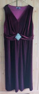 Beautiful Deep Burgundy Coloured Joanna Hope Dress Size UK 24 - Picture 1 of 4
