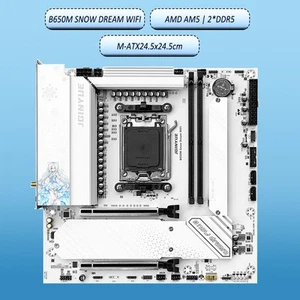 B650M Snow Dream WIFI Motherboard AM5 DDR5 M-ATX | AMD Ryzen 7/8/9000 |WiFi 6E - Bild 1 von 11