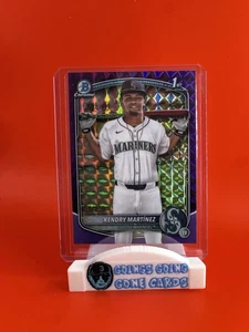 2025 Bowman Chrome Kendry Martinez Purple Geometric Refractor 1st /250 - Picture 1 of 2