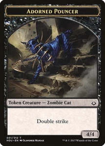 4x Adorned Pouncer Token - NM/LP - Hour of Devastation - SPARROW MAGIC - Picture 1 of 1