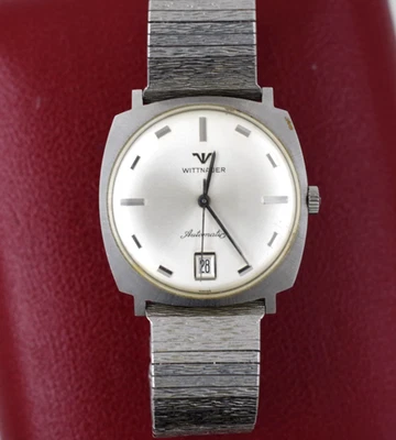 Vintage Men’s Wittnauer Automatic Steel Wrist Watch RUNS - Image 1 of 4