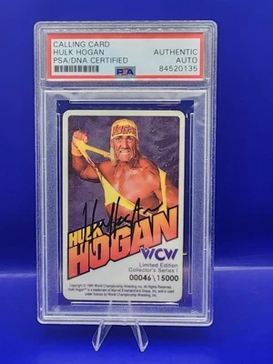 💎 1995 WCW Hulk Hogan Auto PSA DNA Certified Limited Edition 💎 - Image 1 of 2