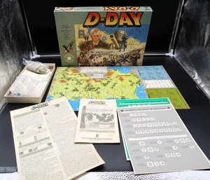 Vtg D-Day Board Game Avalon Hill 1991 Edition A World War II Battle Game - Picture 1 of 23