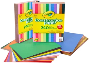 Crayola Carta da Costruzione 480 Fogli (Confezione da 2) - Arti e Mestieri Bulk per Bambini - Foto 1 di 12