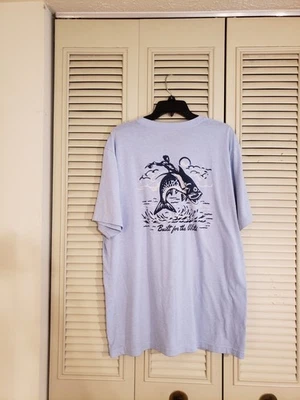 Camisa Yeti Para Hombres XXL Azul Claro Bolsillo T Enfriadores Construidos Para La Pesca Salvaje LEER Foto 1 de 4