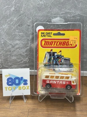 Matchbox No. 65 Airport Bus Qantas 1977 Lesney Base Made in England MOC - Image 1 of 4