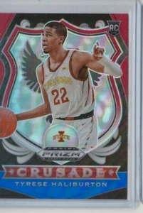 TYRESE HALIBURTON 20-21 PANINI PRIZM DRAFT PICK RED-WHITE-BLUE ROOKIE-SEND OFFER - Picture 1 of 12