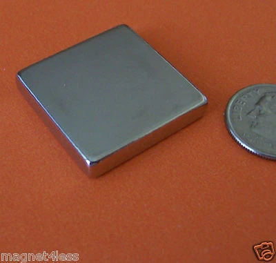 APPLIED MAGNETS 2 Strong Grade N45 1x1x1/4 Inch Rare Earth Neodymium Block Magnet