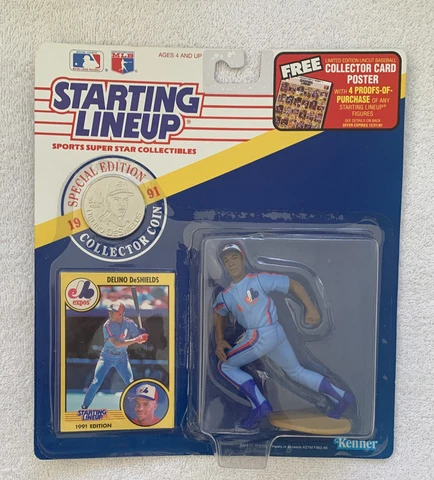 1991 - MLB Starting Lineup DELINO DeSHIELDS-Montreal EXPO’s - Vintage NOS #1 Cover