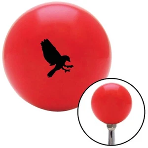 Black Crow Red Shift Knob w/ M16x1.5 Insert Shifter Auto Manual Custom Brody - Picture 1 of 12
