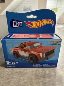 Mega Blocks Hot Wheel ‘83 Chevy Silverado 89 Pieces Red & White - New In Box - Picture 1 of 6