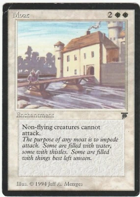 Legends MTG  Moat  Magic Rare - Image 1 of 2