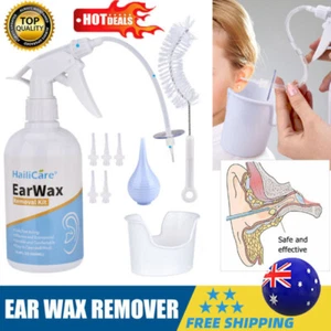 Ear Wax Cleaner Washer Water Ear Syringe Kit Earwax Removal Irrigation Flushing - Picture 1 of 13