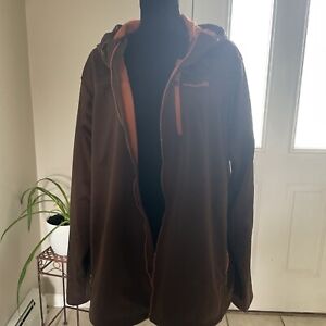 Men’s Avalanche Brown And Orange 2XL Zip Up Jacket