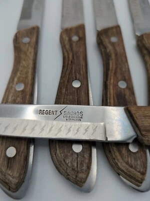 De colección 5 Espadas Regent Lightning Japón SS Cuchillos para Carne Full Tang Mango de Madera LEER Foto 1 de 4
