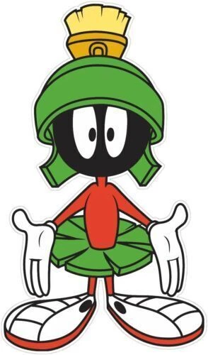 POPART Marvin the Martian Cartoon Sticker Decal