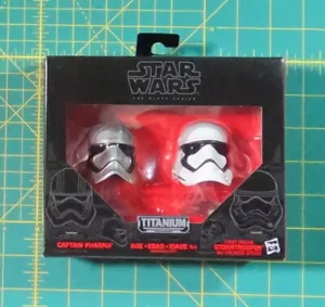 Star Wars Black Series. Titanium Series Helmets 02. Phasma & First Order Trooper - Picture 1 of 5