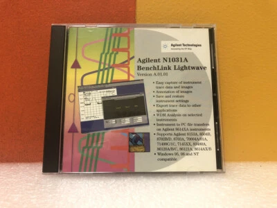 Agilent N1031-10001 N1031A BenchLink Lightwave VA.01.01 CD-ROM Software - Image 1 of 2
