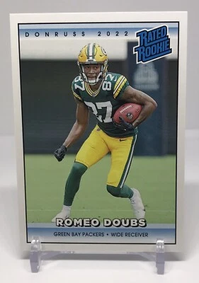 ROMEO DOUBS SP 1/4094 2022 Panini Instant Rated ROOKIE Retro #RR38 PACKERS - Image 1 of 3