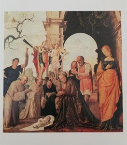Clipping Ritaglio Illustrazione NATIVITÀ Bramantino - Picture 1 of 1