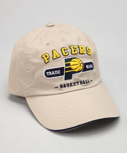 Indiana Pacers Adjustable Youth Khaki Baseball Hat NWT - Picture 1 of 1