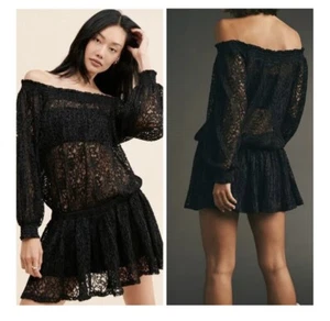 New Free People Carina Meadow Lace Mini Dress Size M MSRP: $350 - Picture 1 of 9