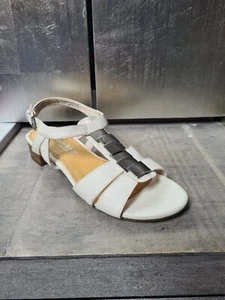 Sandalias MARCO TOZZI como nuevas talla 39 blancas sandalias planas elegantes #S395 - Imagen 1 de 10