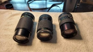 Camera Lens Quantity Of 3 , For SLR Minolta Mount Cameras . - Picture 1 of 10