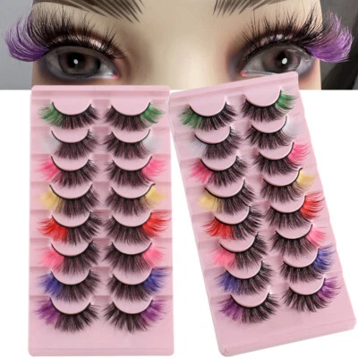 Thick Cluster Natural Extension Soft Curl Fluffy Fake Eyelashes Eye Makeup Tool+ - Image 1 of 4