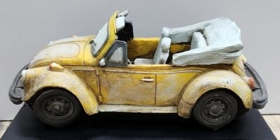 VW Bug convertible Made From Hard Risen,  Collectible. - Image 1 of 3