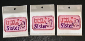 Little Sister  Iron On Applique - Picture 1 of 1