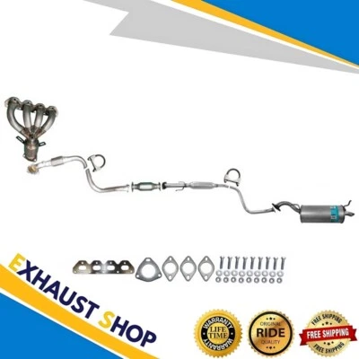 Complete Exhaust System Fit 2009-2011 Chevrolet Aveo5 & 2009 Pontiac G3 1.6L NEW - Image 1 of 4