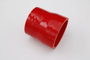 Red 2.5'' to 3'' Straight Silicone Coupler Reducer Hose Pipe the length: 3'' - Picture 1 of 5